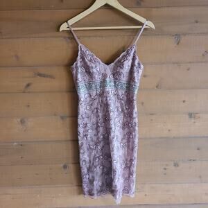 Sue Wong Nocturne Pink Beaded Embroidered Scallop Dress Bridal Prom Blush 2